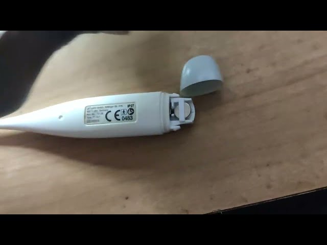 How to replace the battery in the thermometer 