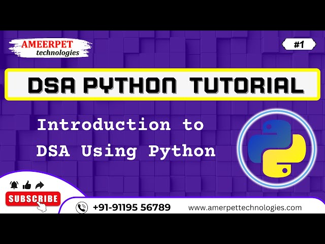 DSA using Python | Introduction | Ameerpet Technologies | By Srinivas