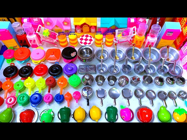 6:43 Mini Kitchen Set Collection for Kids Playing | Unboxing Kids Food Super Kitchen Toys Disney Set
