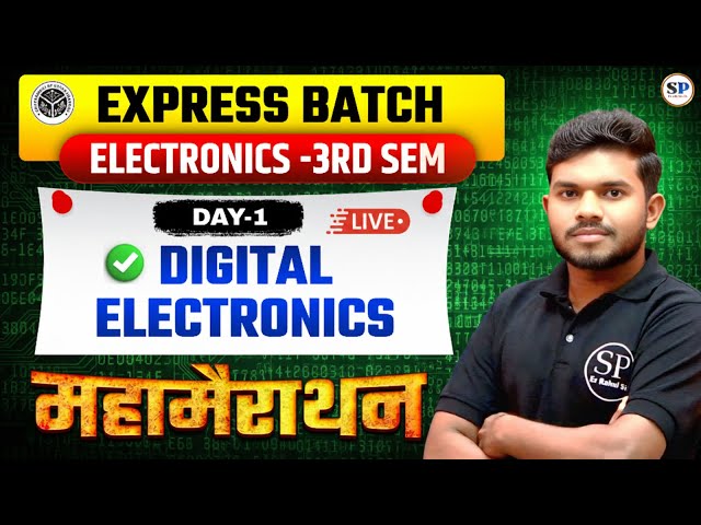 🔥Digital Electronics || Day-1|| Electronics 3rd Semester || One-Shot || By- Rahul sir #numbersystem