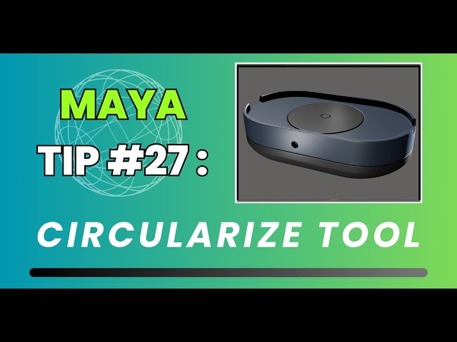 Maya Quick Tip #27: Circularize Tool
