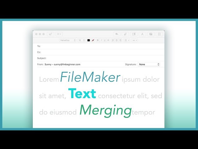 FileMaker Text Merge Tutorial
