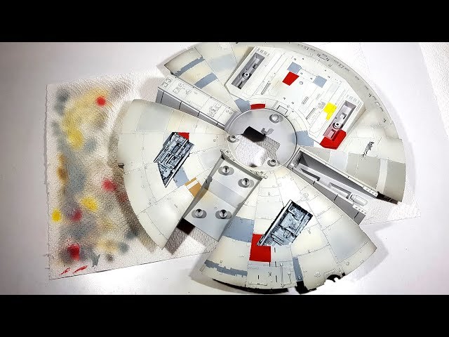 Painting the hull - Building Bandai's Perfect Grade 1/72 Millennium Falcon Part 4