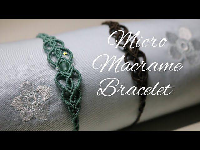 DIY Micro Macrame Bracelet / Elven Style #diybracelet #bracelet 