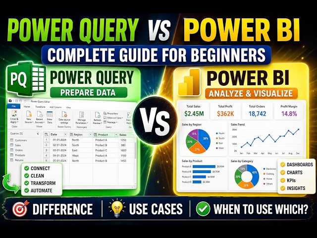 Power Query vs Power BI Explained