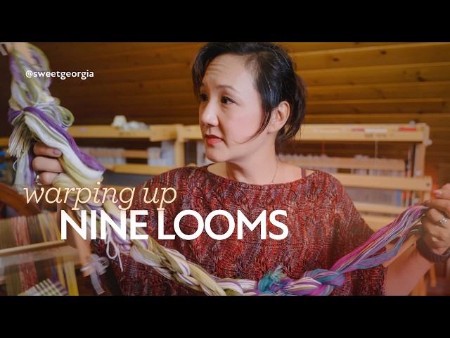 My favourite way to explore weaving with hand-dyed knitting yarn