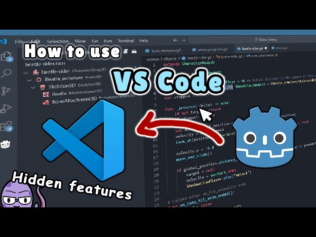 How to use VS Code with Godot | Setup and features