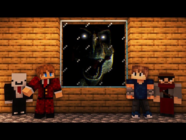 4 Idiots Survive Jurassic World In Minecraft...