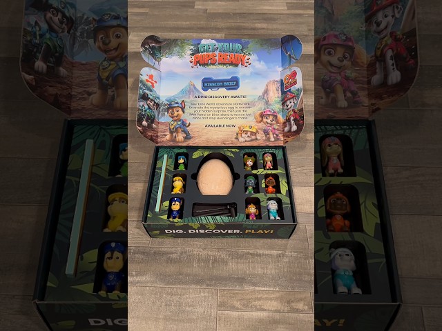Paw Patrol Dino World PR Box Unboxing! #pawpatrol #fyp