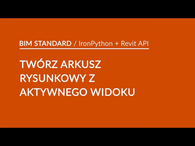 TWÓRZ ARKUSZ RYSUNKOWY Z AKTYWNEGO WIDOKU