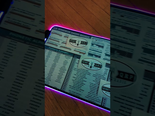 Ham Radio LED Mouse Pad! Look at this!