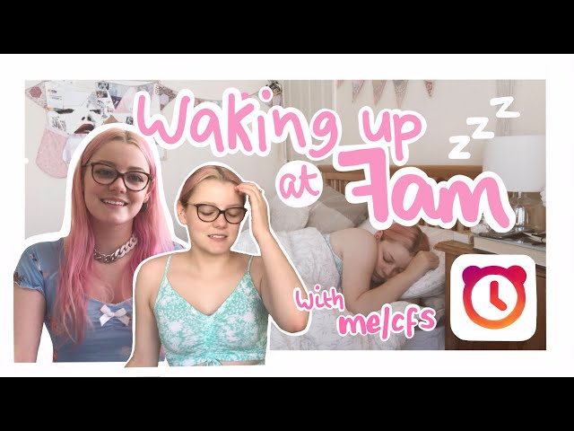 WAKING UP AT 7AM for a week with CHRONIC FATIGUE. Using a puzzle alarm clock to wake up with ME/CFS.