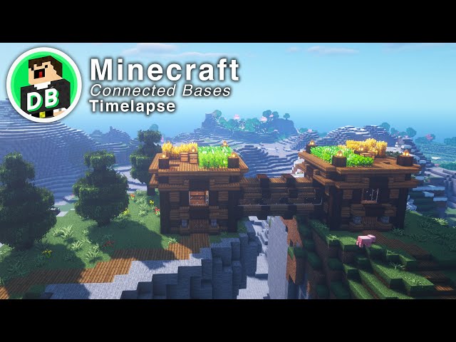 Minecraft: Connected Bases [Building Timelapse]