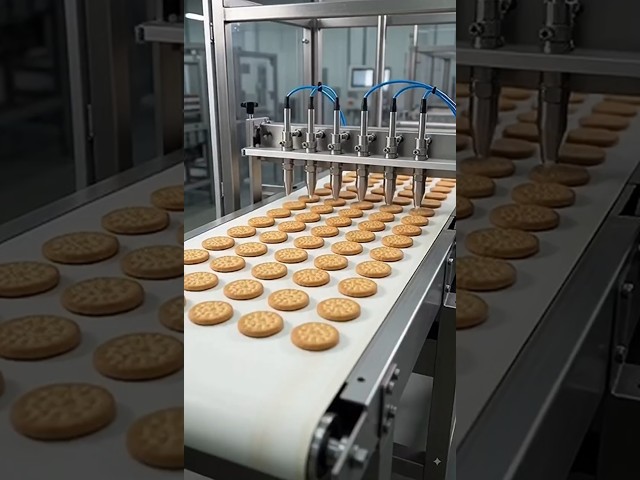 Inside a Modern Biscuit Factory 🍪 | How Biscuits Are Made on a Massive Scale.#shorts