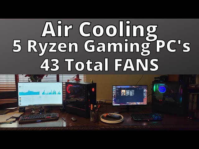 Air cooling Ryzen gaming PC's with 43 fans! #shorts