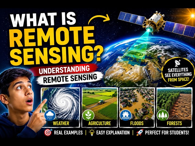 What is Remote Sensing? How Satellites See Earth from Space | Explained for Beginners #remotesensing