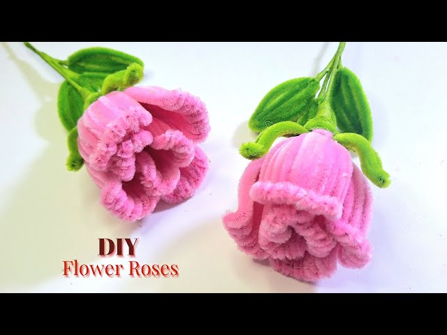CREATE Your Own Beautiful ROSE Flower with Pipe Cleaners!