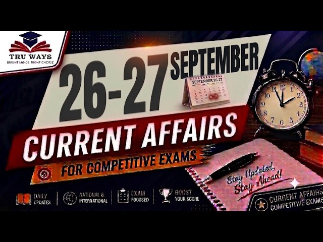 Daily Current Affairs (26-27  September 2026)