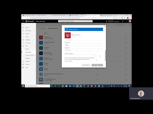 Create a Power Automate Connection to Azure SQL DB