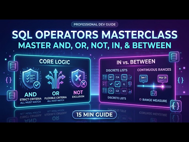 Stop Writing Bad SQL Queries! (Mastering AND, OR, NOT, IN & BETWEEN)