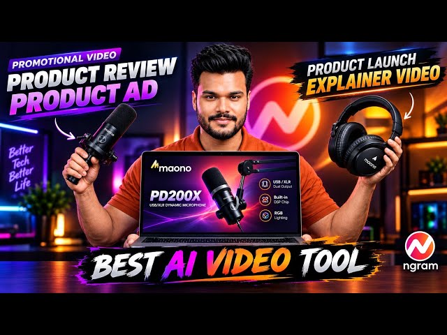 Best AI Tool for Product Promotion, Review & Explainer Videos | Ngram AI 🔥