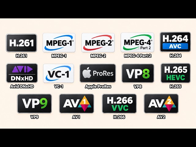 Every Video Codec Explained in 12 Minutes
