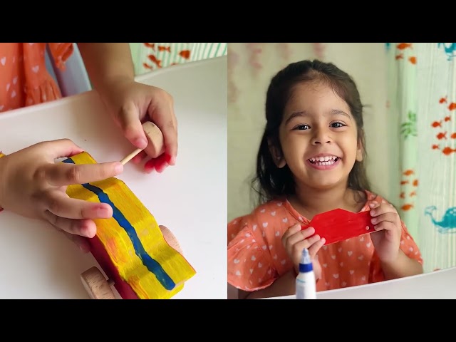 DIY Car #moto #woodentoys #safe #cool #playtimefun #coloring #educationaltoys #kidscreativity #viral