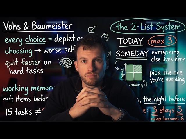 The 2-List System That Ends Procrastination Before It Starts