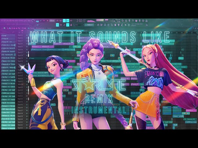 HUNTRIX - What It Sounds Like (STARLYTE Remix) [INSTRUMENTAL] | From "KPop Demon Hunters"