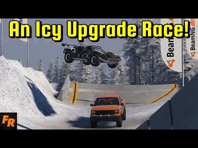 An Icy Upgrade Race!- BeamNG Drive