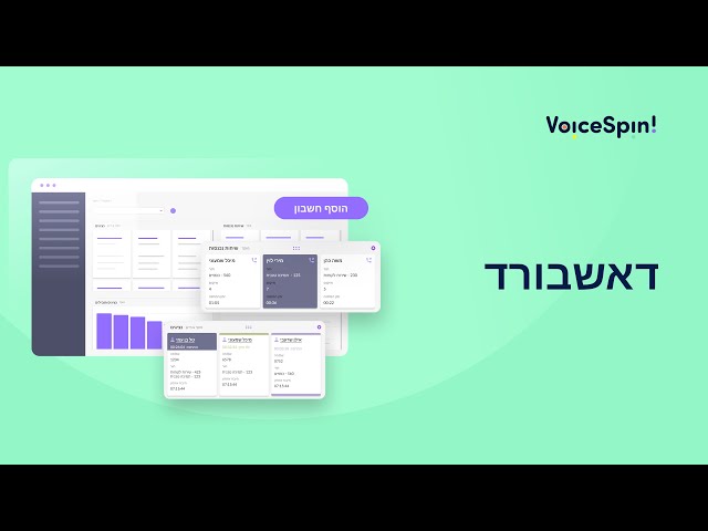 כיצד להשתמש בממשק דאשבורד זמן אמת וניהול משתמשים