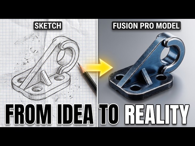 Autodesk Fusion Tutorial: How to Model a Mechanical Bracket