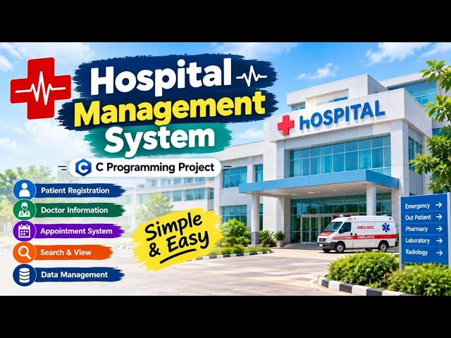 Hospital mangement system | C programming Project |IRE 8 Batch || UFTB