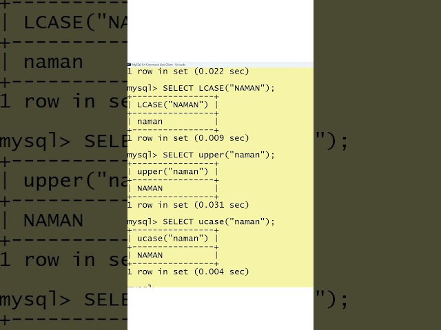 Text Function in SQL Class 12 IP