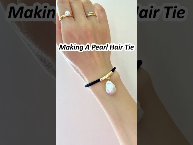 Baroque Pearl Bracelet? 👀Yep, But Also A Hair Tie!🌸💕😍