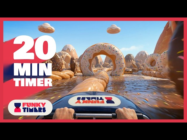 20 Minute Roller Coaster Countdown Timer | 4K Classroom Timer