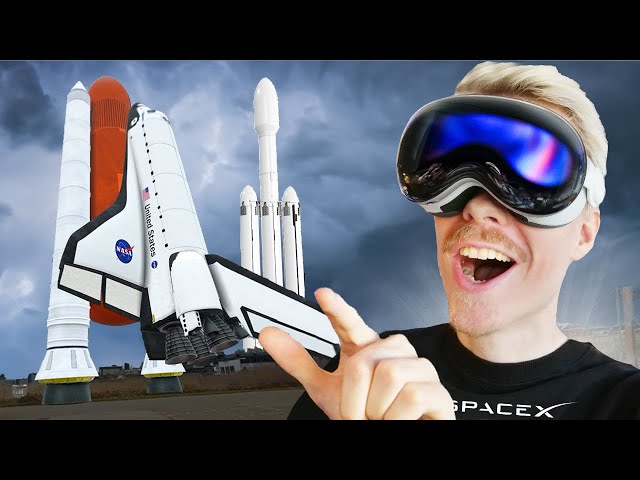 Rocket Launches in 3D: Space Tour Using Apple Vision Pro