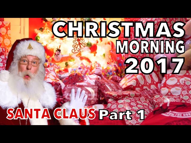 CHRISTMAS MORNING KIDS OPENING PRESENTS ( part 1 )
