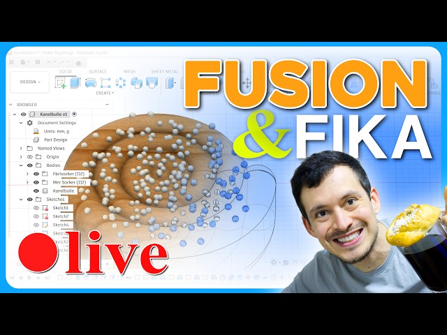 Hot 'n' Sticky // Fusion & Fika Live CAD Session
