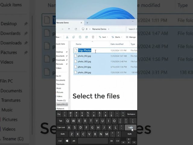 How to Rename Multiple Files at Once in Windows 11 — F2 Shortcut
