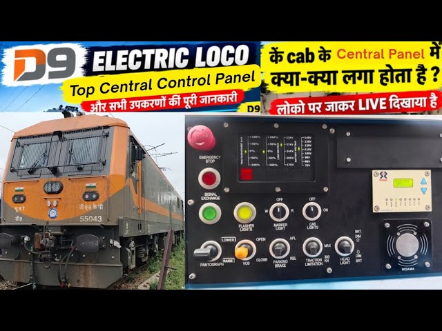 Central Panel of D9 locomotive #railway 