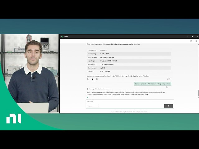 See NI Nigel AI in Action in LabVIEW 2026 Q3