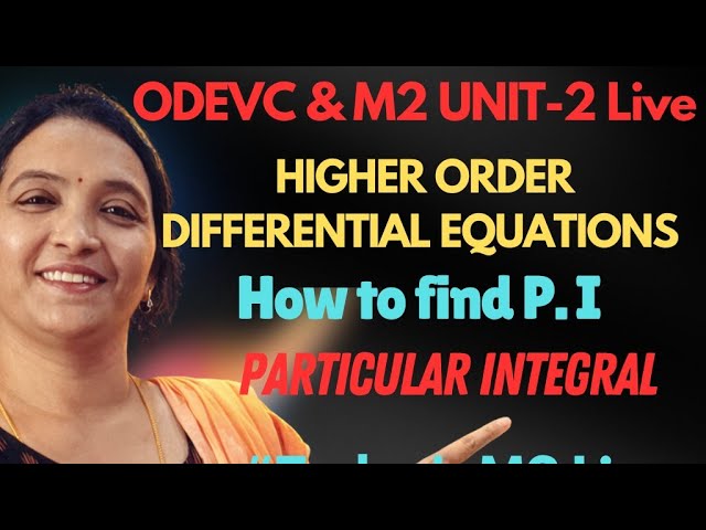 Rama Reddy Maths Academy is live #M2R23Live ##M2R25Live #ODEVCLive #EngineeringMathematicslive #M2