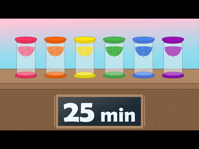 25 Minute Timer (Rainbow Sand)