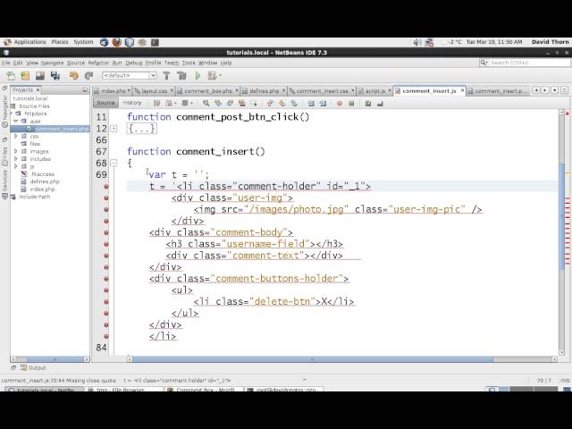AJAX - Comment Box with [ Javascript jQuery JSON PHP MySQL  ] - Step by Step How to Guide - Part 12