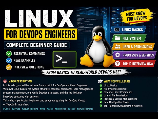 🐧 Linux for DevOps Engineers | Complete Beginner Guide