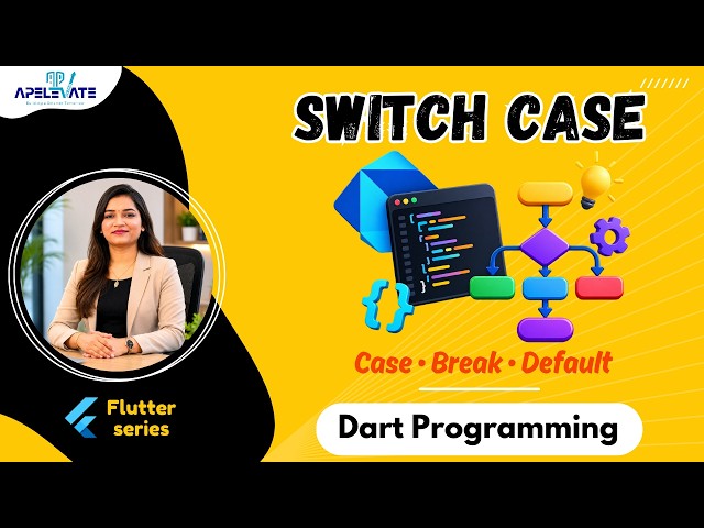 17. Switch Case Statement in Dart | Switch, Case, Break &Default | Flutter Course