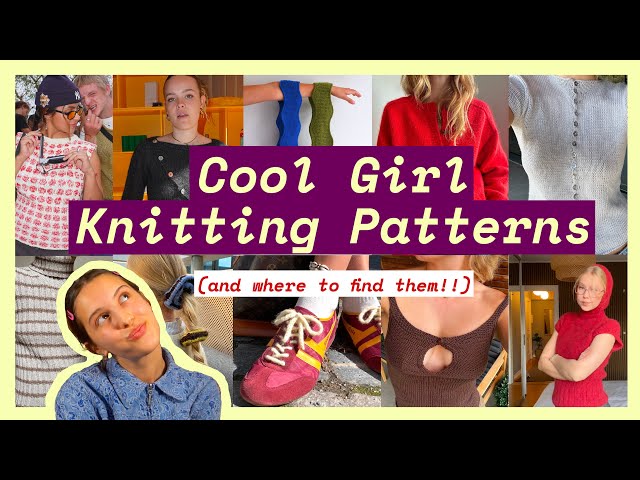 where the COOL girls in your life get their KNITTING patterns!
