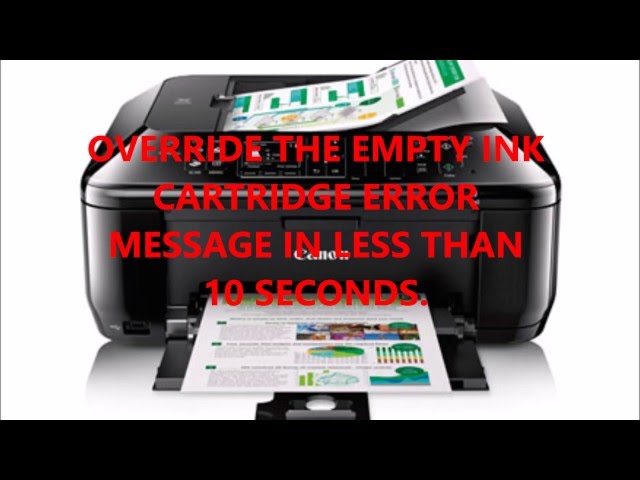 FIX CANNON PRINTER NO INK ERROR IN LESS THAN 10 SECONDS