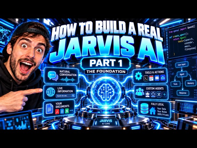 HOW TO BUILD A REAL JARVIS AI — PART 1: THE FOUNDATION user interface #ai #jarvis #agenticai